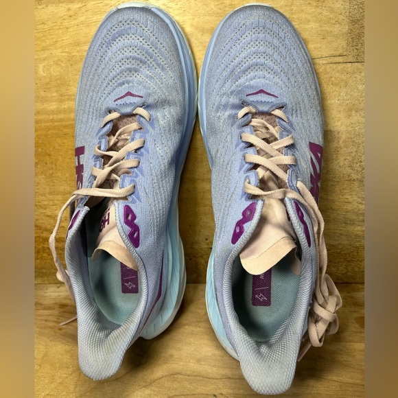 Hoka One One Mach 5 LIGHTWEIGHT Wmns Sz 10 Running Shoes Sneakers Baby Lavender - Picture 7 of 12